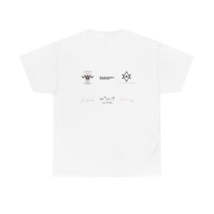 Euryia Larsen Flowers Logos Unisex Heavy Cotton Tee - Image 2