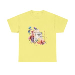 Euryia Larsen Flowers Logos Unisex Heavy Cotton Tee - Image 11