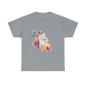 Euryia Larsen Flowers Unisex Heavy Cotton Tee - Image 9