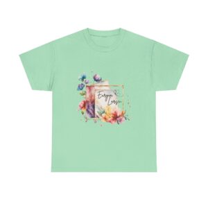 Euryia Larsen Flowers Logos Unisex Heavy Cotton Tee - Image 15