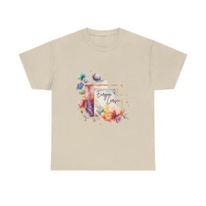 Euryia Larsen Flowers Unisex Heavy Cotton Tee - Image 2