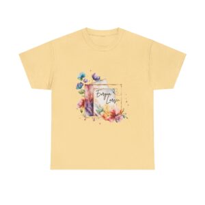 Euryia Larsen Flowers Logos Unisex Heavy Cotton Tee - Image 7